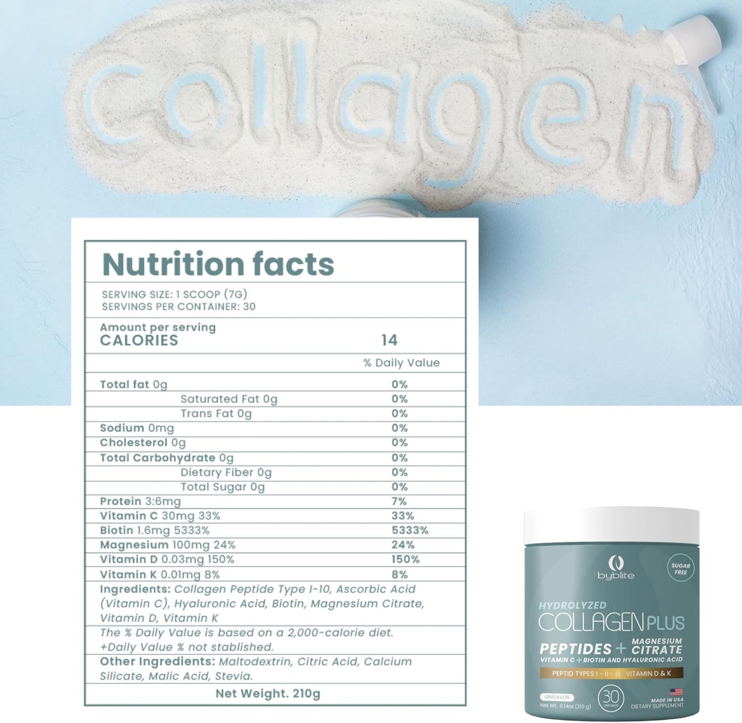 Colágeno Hidrolizado Premium + Magnesio + Vitaminas